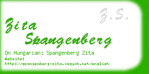 zita spangenberg business card